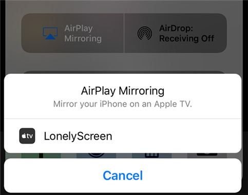 Airplay to Lonelyscreen