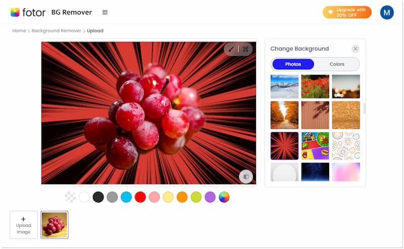 Fotor Ai Generator tła fotograficznego