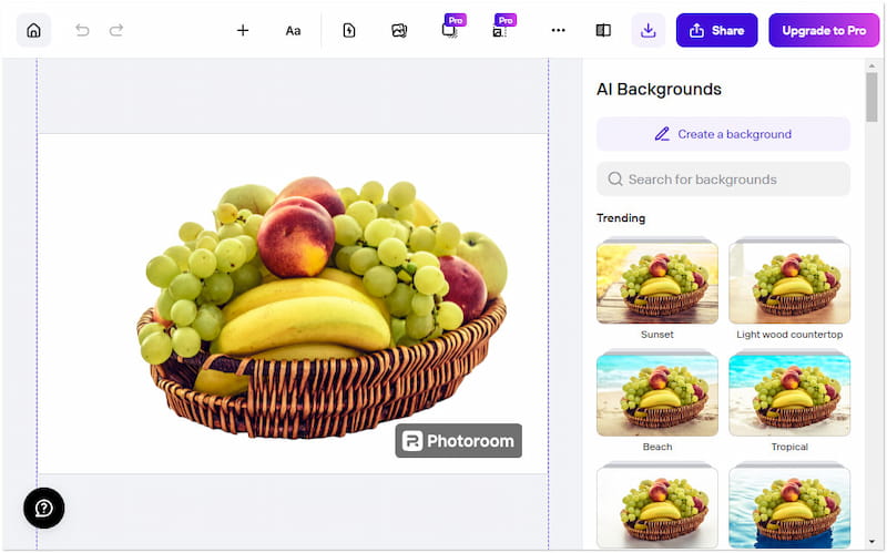 Photoroom Ai Backgrounds Generator