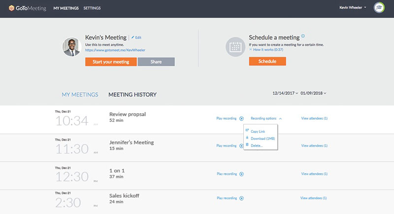 Record GoToMeeting Video and Audio