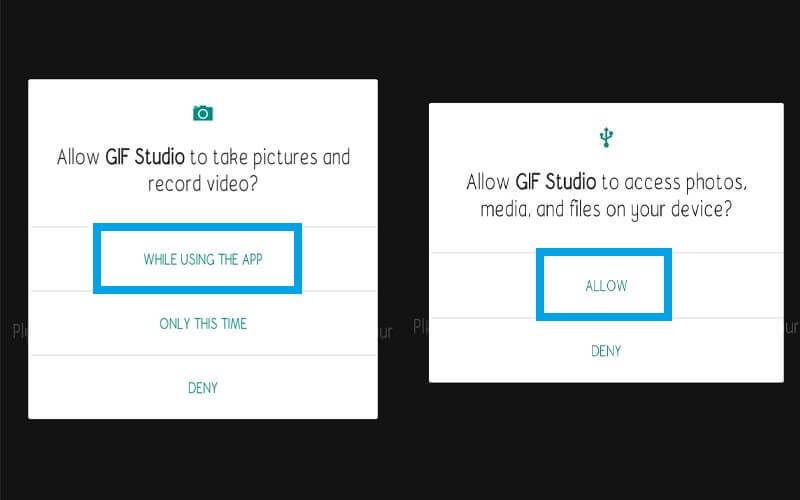 GIF Studio Allow Permission