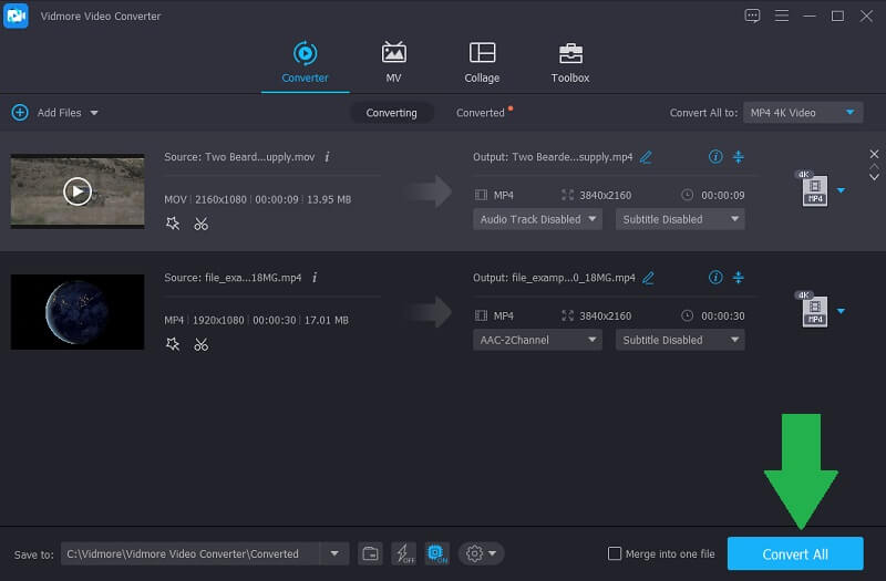 Vidmore VC Export Video Output