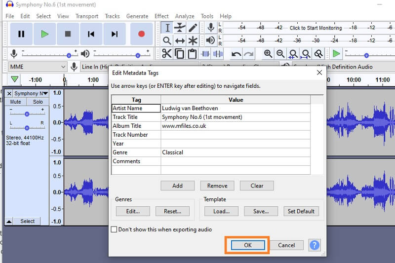 Audacity Opslaan Uitgang M4A Naar WAV