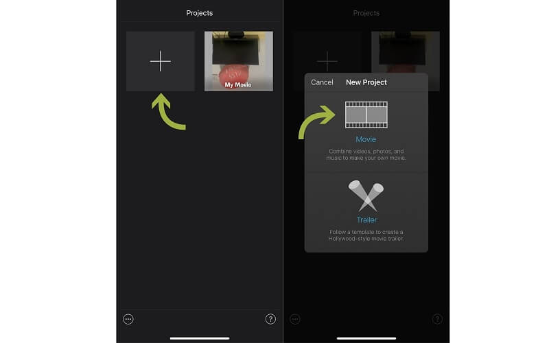 iMovie หมุนวิดีโอ MP4 อัปโหลดวิดีโอ