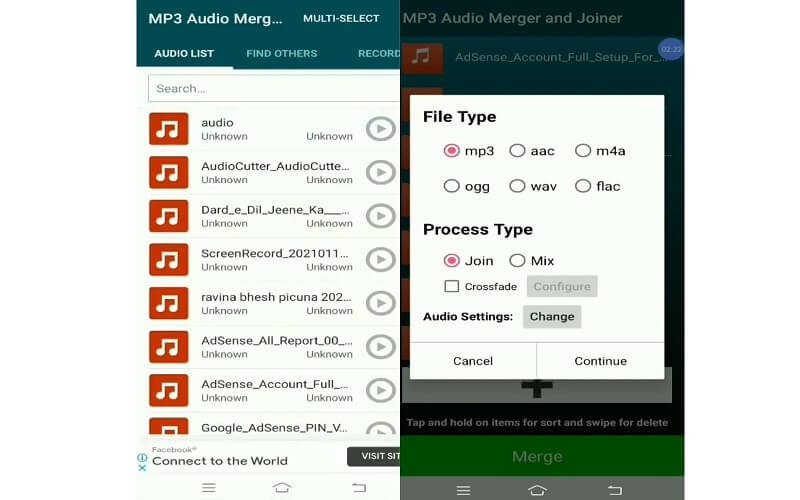 MP3 Audio Merger i Joiner Audio Mixer