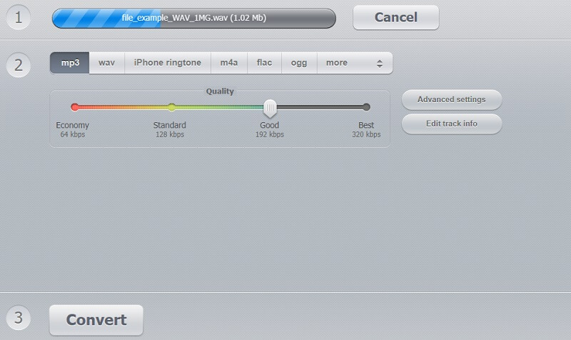 Online Audio Converter Convert WAV To MP3