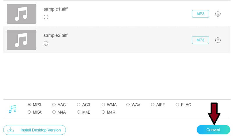 Vidmore Foac Converti AIFF AIFF in MP3