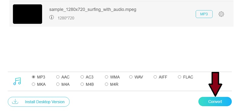 Vidmore Foac 將 MPEG MPEG 轉換為 MP3