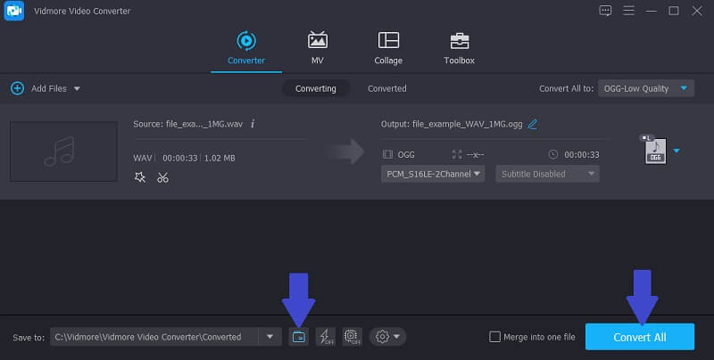 Vidmore Vc Μετατροπή WAV WAV σε OGG