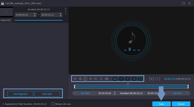 Editor de audio Vidmore Vc Edit Audio