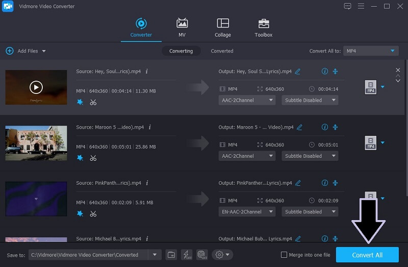 Vidmore Vc Döndür Video Uygulaması Çıktıyı Kaydet