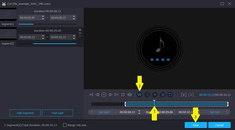 Vidmore Vc 트림 오디오 오디오 트리머