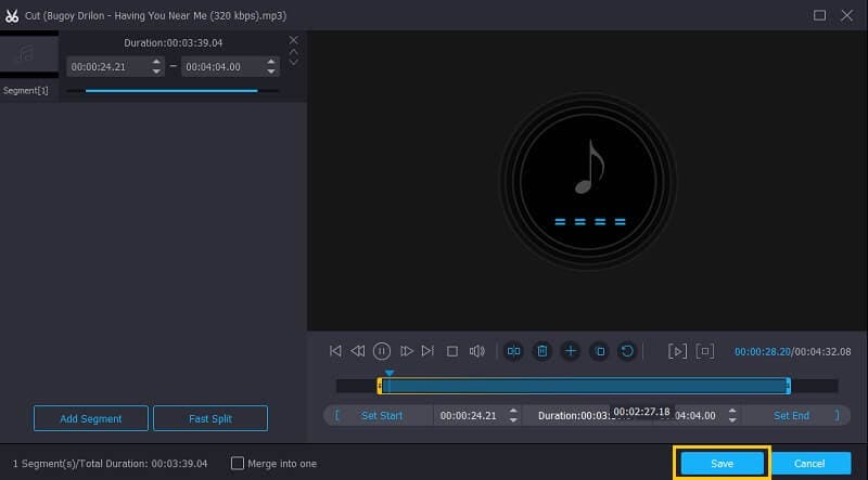 Vidmore แก้ไขไฟล์ MP3