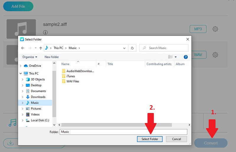 Localização do arquivo de configuração do Vidmore Fac