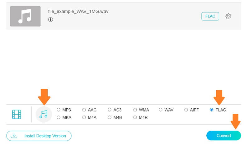 how to convert flac to wav with eac