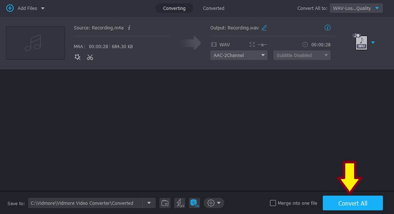 Vidmore Vc Convert Grabación de audio