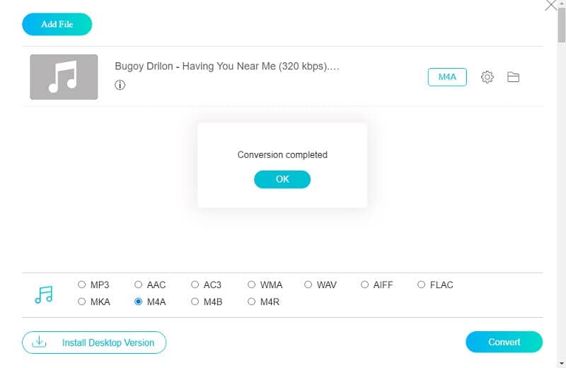 Vidmore Vc Converter WAV para M4A