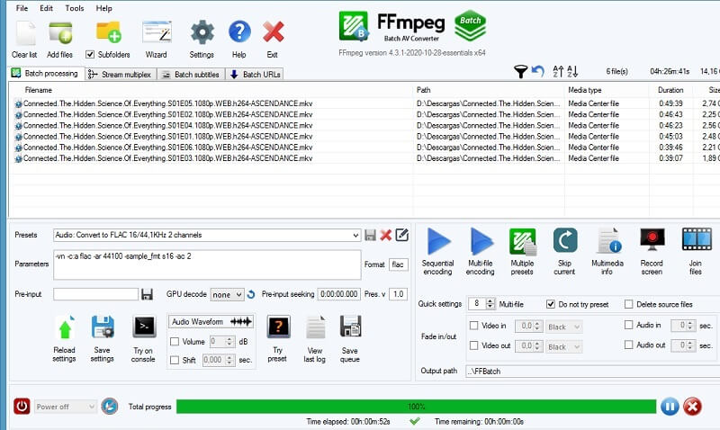 FFMPEG में AAC से AC3 कन्वर्टर