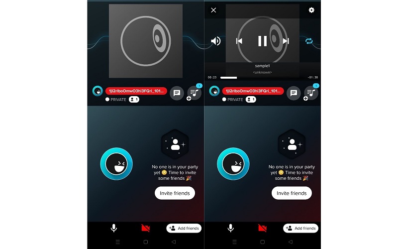 Ampme mobiele interface