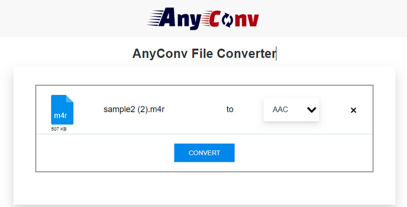 Anycon convierte M4R a OGG