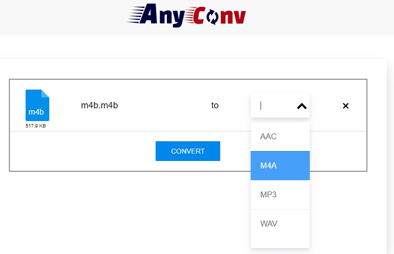 Anyconv Pretvori M4B Online