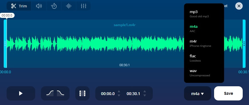 音频切割器编辑音乐