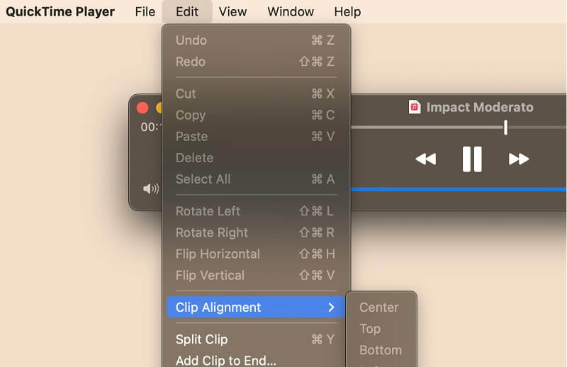 Upravit Wav na Quicktime Player