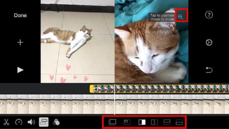 iMovie IOS แยกหน้าจอ