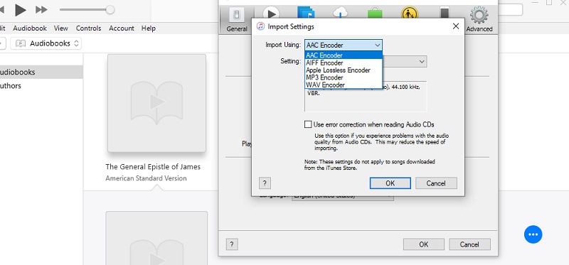 iTunes Transcoding Opcija