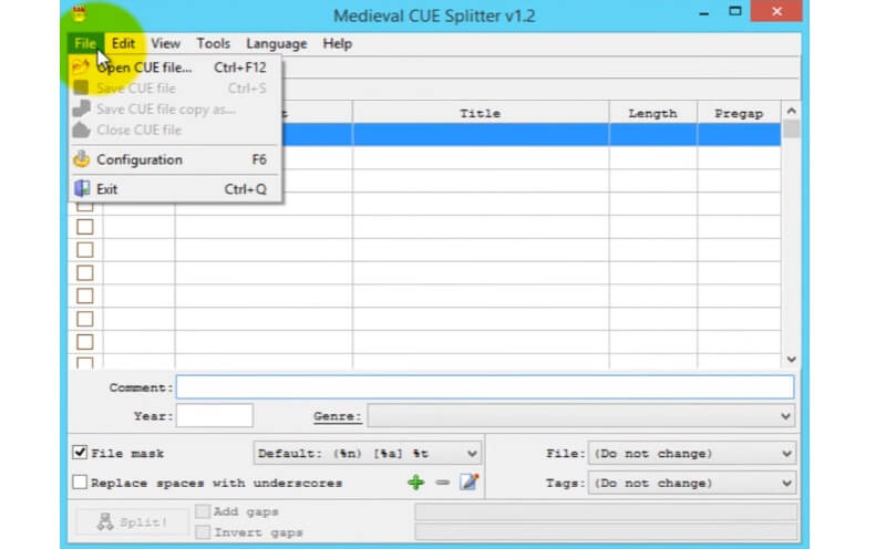 unable to install midieval cue splitter