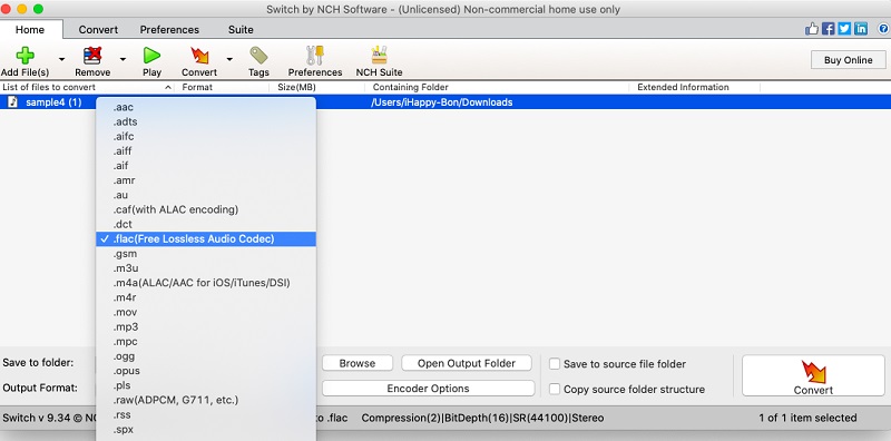 switch audio file converter for mac