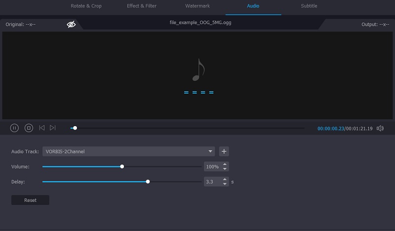 Vidmore Audiovolume aanpassen