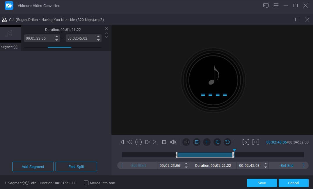 Fail Audio Potong Vidmore