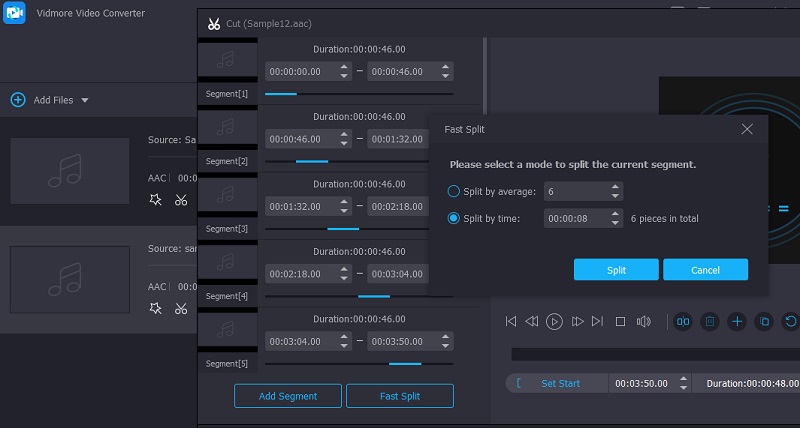 Vidmore Uredi audio datoteku