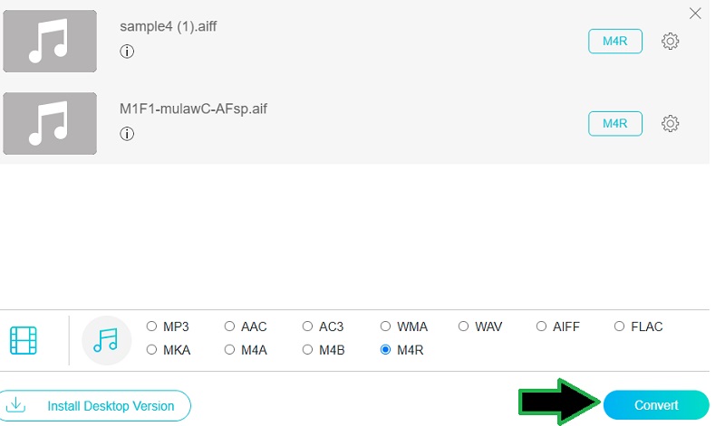 Vidmore Free Convert AIFF To M4R