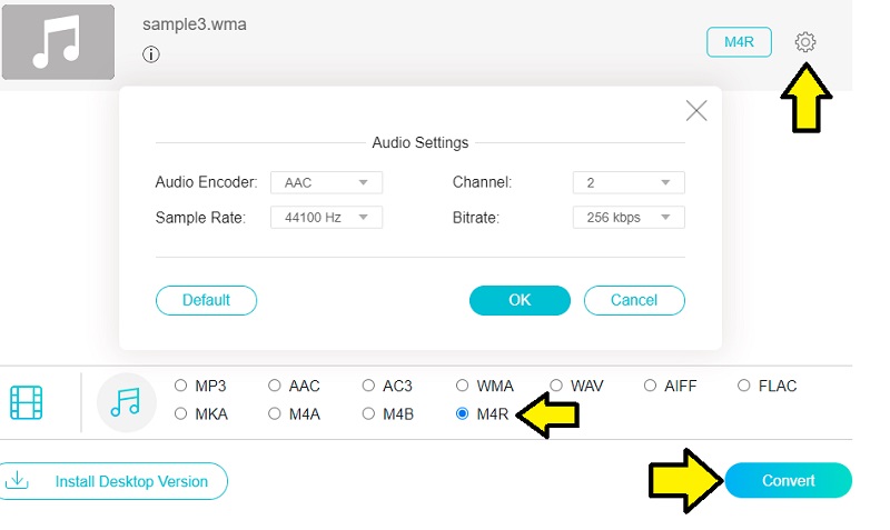 Vidmore Gratis converteren WMA naar M4R