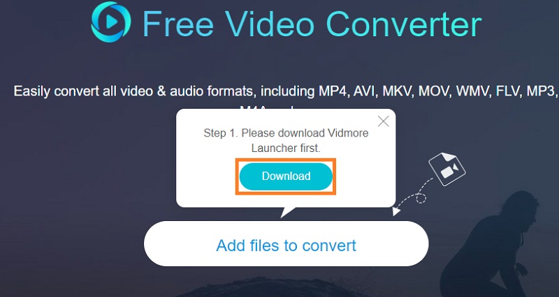 Vidmore Download gratuito Web Launcher