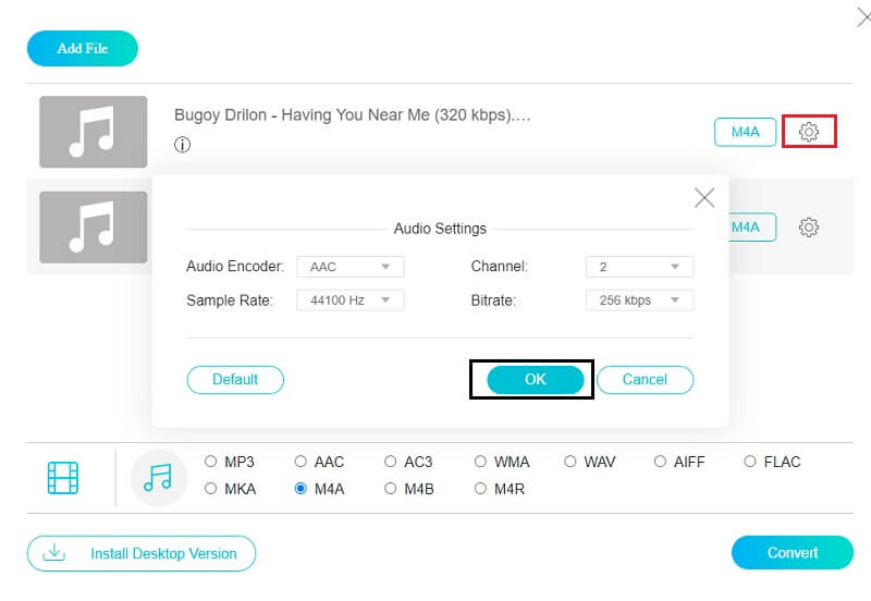 Vidmore Online Adjust Qualities