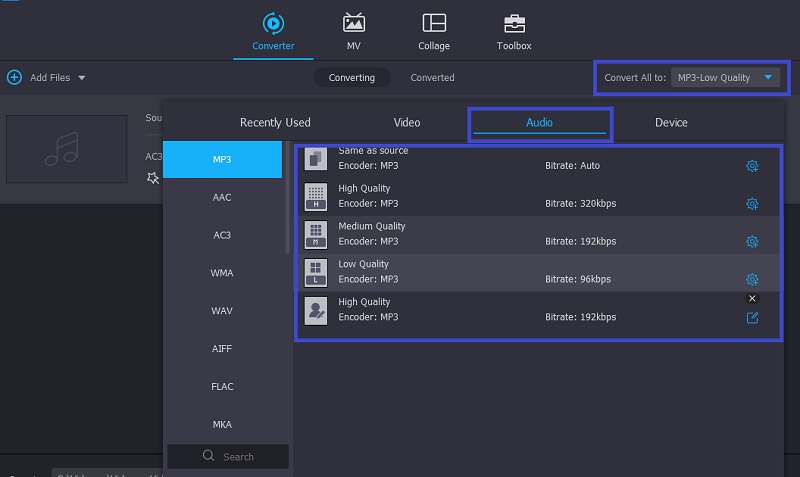 mp3 low bitrate converter