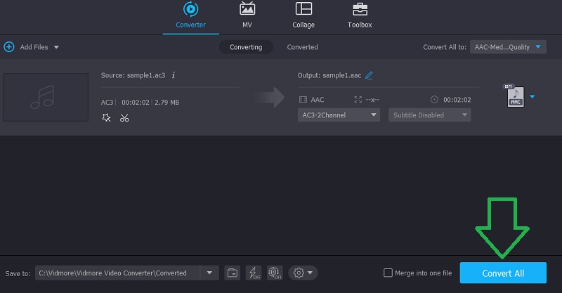 Vidmore Start Conversion