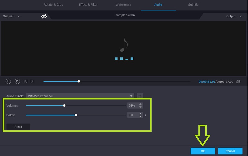 Reglarea volumului audio Vidmore VC