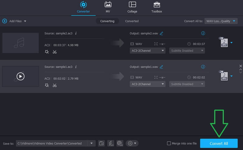 Vidmore VC Chuyển đổi AC3 sang WAV