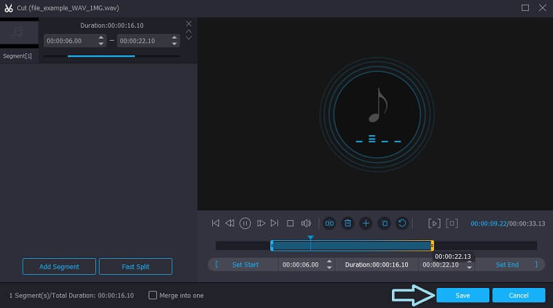 Vidmore VC Cut WAV File