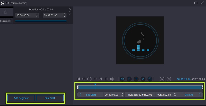 Vidmore VC WMA Dosyasını Kes