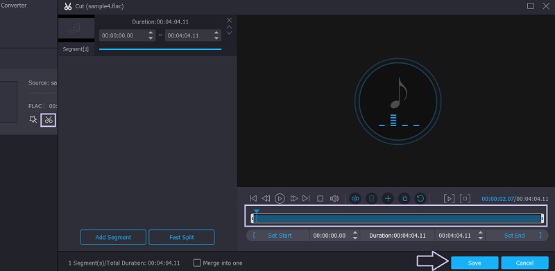 Vidmore VC แก้ไขไฟล์ FLAC