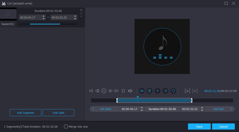 Vidmore VC Modifica file WMA