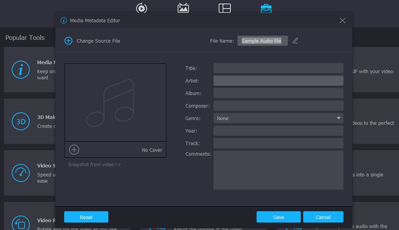 Vidmore VC Media Metadata Editor