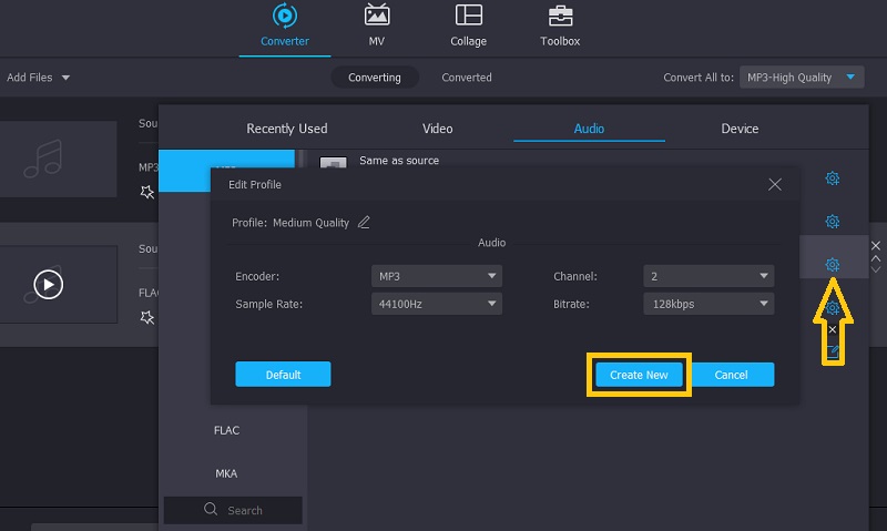 Vidmore VC Modify Parameter