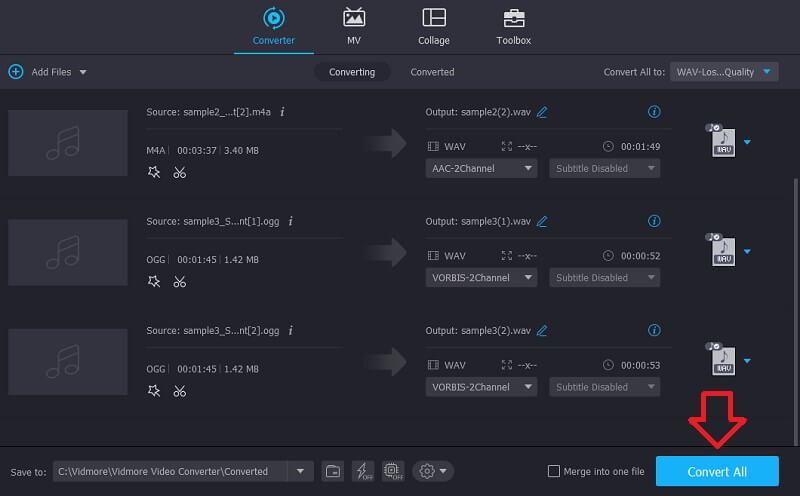 Vidmore VC Сохранить обрезанную заметку