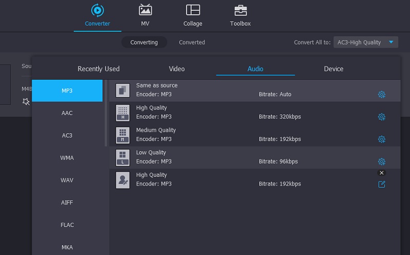 Vidmore VC Select Output